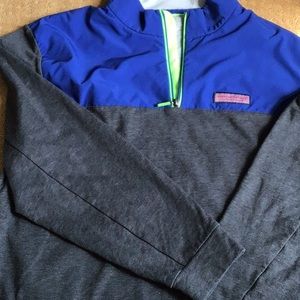 MENS XL VINEYARD VINES QUARTER ZIP POPOVER NWOT